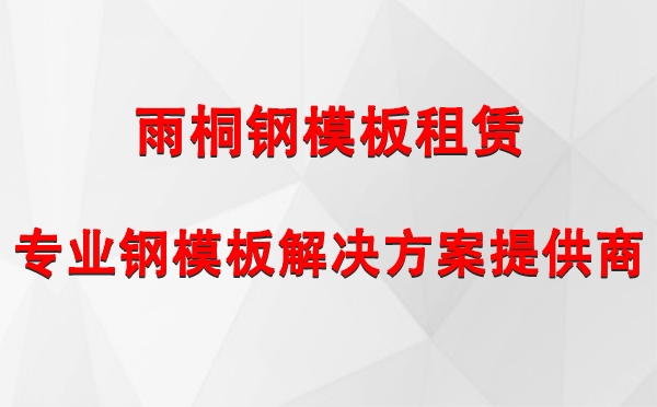 雨桐钢模板租赁丨专业钢模板解决方案提供商